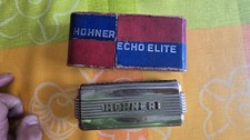HOHNER Echo Elite harmonica trémolo diatonique 16 trous métal vintage