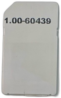 Blank White Smart SIM Card Chip Gold Contact 1.00-60439 0164 0189 9550