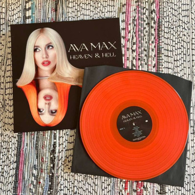 Ava Max - Heaven & Hell Limited LP Urban Outfitters Neon Orange Translucent