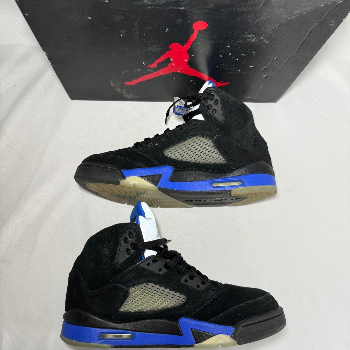 シューズ(男性用) Nike Air Jordan 5 Retro \"Racer Blue\" Nike Air Jordan 5 Retro Racer Blue Black CT4838-004 Men's