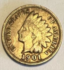1901 F Indian Head Cent