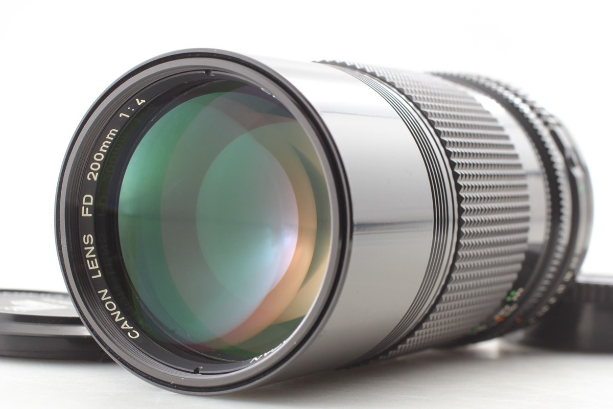 Exc+5] Canon New FD NFD 200mm F/4 MF Telephoto Lens From JAPAN