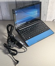 Acer Aspire One PAV70 Blue Intel Atom Netbook 250gb HDD Windows 10