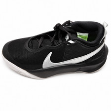 Nike Team Hustle D 10 GS Youth 3.5Y Black Metallic Silver Volt CW6735-004