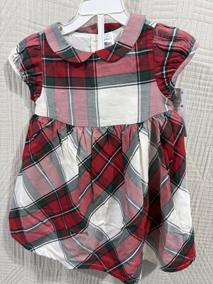 Carter s Baby Girl Plaid Dress Size 18 M