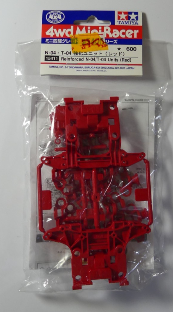 Tamiya Mini 4WD Racer 15411 Reinforced N-04/T-04 Units ( Red)