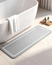 Soft Diatomaceous Earth Bath Mat, Super Absorbent Bath Mat, Quick Dry Large B...