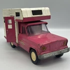 MTB-Vintage Tonka Jeep Pickup Truck Camper Pink and White 60’s/70’s