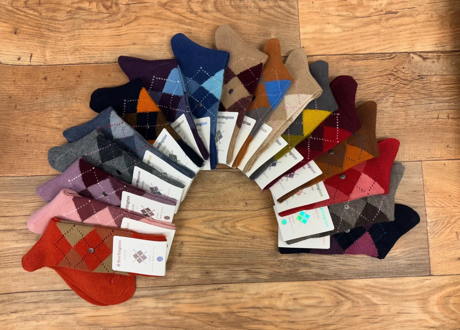 Burlington Ladies Whitby Argyle Socks