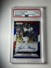 2016 Panini Prizm Jalen Ramsey Rookie Auto Red White Blue PSA 9 RC RA-JRS POP 1