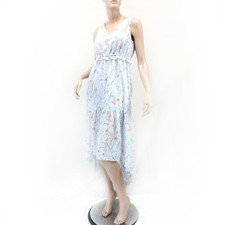 New Banana Republic fairy floral print tiered lined dress flex waist Size 2