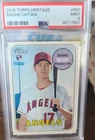 2018 Topps Heritage Shohei Ohtani Rookie Card # 600 PSA 9