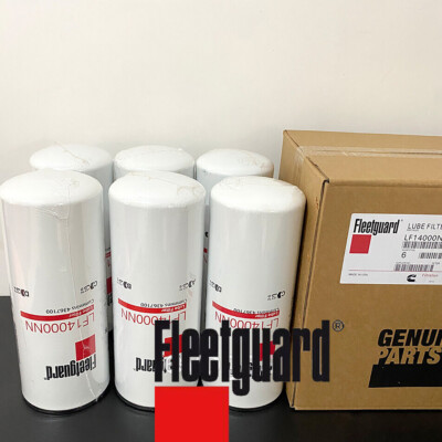 6 Pack Fleetguard LF14000NN Oil Filter for Cummins 1996-2021 ISX 4367100 LF9001