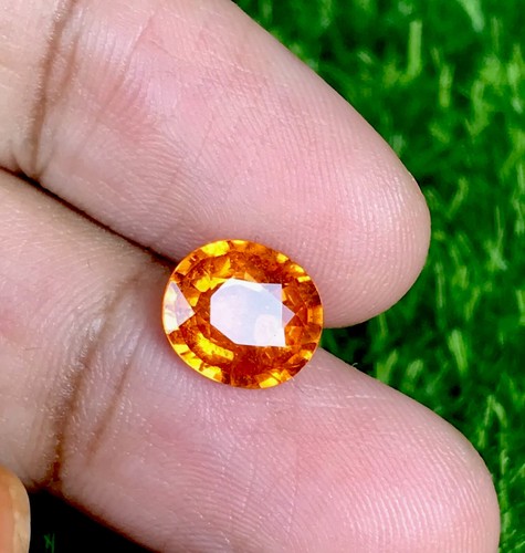 2.57cts Lustrous Natural Hot Fanta Orange Spessartine Garnet Loose Gemstone - Picture 2 of 3