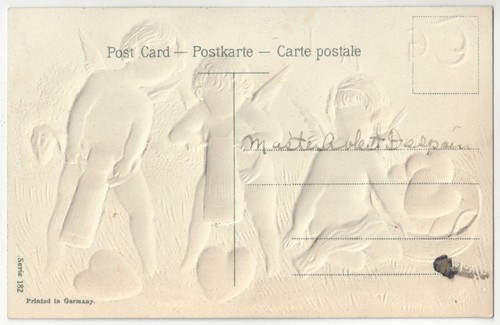 Artista ilustrado 1911 joven pareja amantes en luna de papel - PFB publicado - Imagen 2 de 2