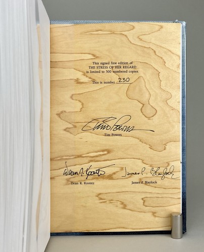 1989 Signed The Stress of Her Regard, Charnel House Tim Powers Koontz limited ed - Picture 9 of 9