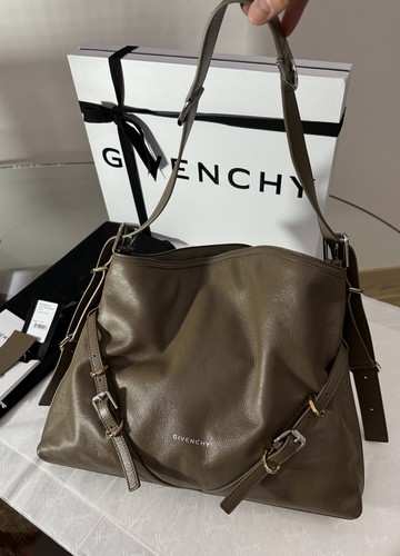 GIVENCHY Voyou Medium Leather Taupe Brown Bag Handbag Shoulder Bag RRP £1875 NEW - Picture 10 of 23