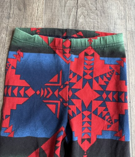Polo Ralph Lauren Leggings Youth Size 6 Small Aztec Print Girls Pants Kids Color - Picture 6 of 7