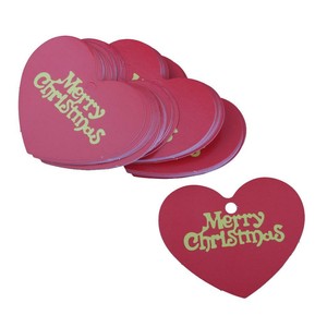 50-Paper-Gift-Hang-Tags-Wedding-Scallop-Label-Xmas-Wedding-Note-Cards-Red