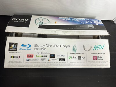 Sony BDP-S580 Blu-ray Disc Player OPEN BOX NEW!
