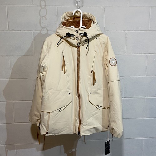 NWT $699 OBERMEYER Women's Meribel Down Winter Ski Jacket in Sandbar Size 8 - Picture 3 of 10