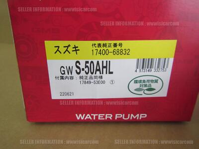 GMB JDM WATER PUMP GWS-50AHL FOR SUZUKI EVERY DA64V van mini car