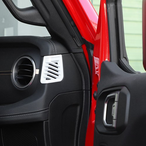 Cubierta de ventilación de aire lateral interior blanca para tablero para Wrangler JL JT 2024+ decoración - Imagen 5 de 10