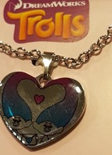 NIB Dreamworks Trolls Hair Stainless Steel Necklace Love is in the Hair - L18