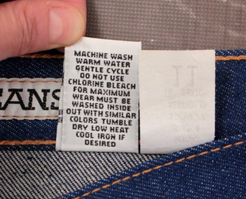 Vintage Damenjeans 80er 90er Nos Zena Gr. 30" 1980er 1990er Jahre dunkel gewaschen hochtailliert - Bild 13 von 13