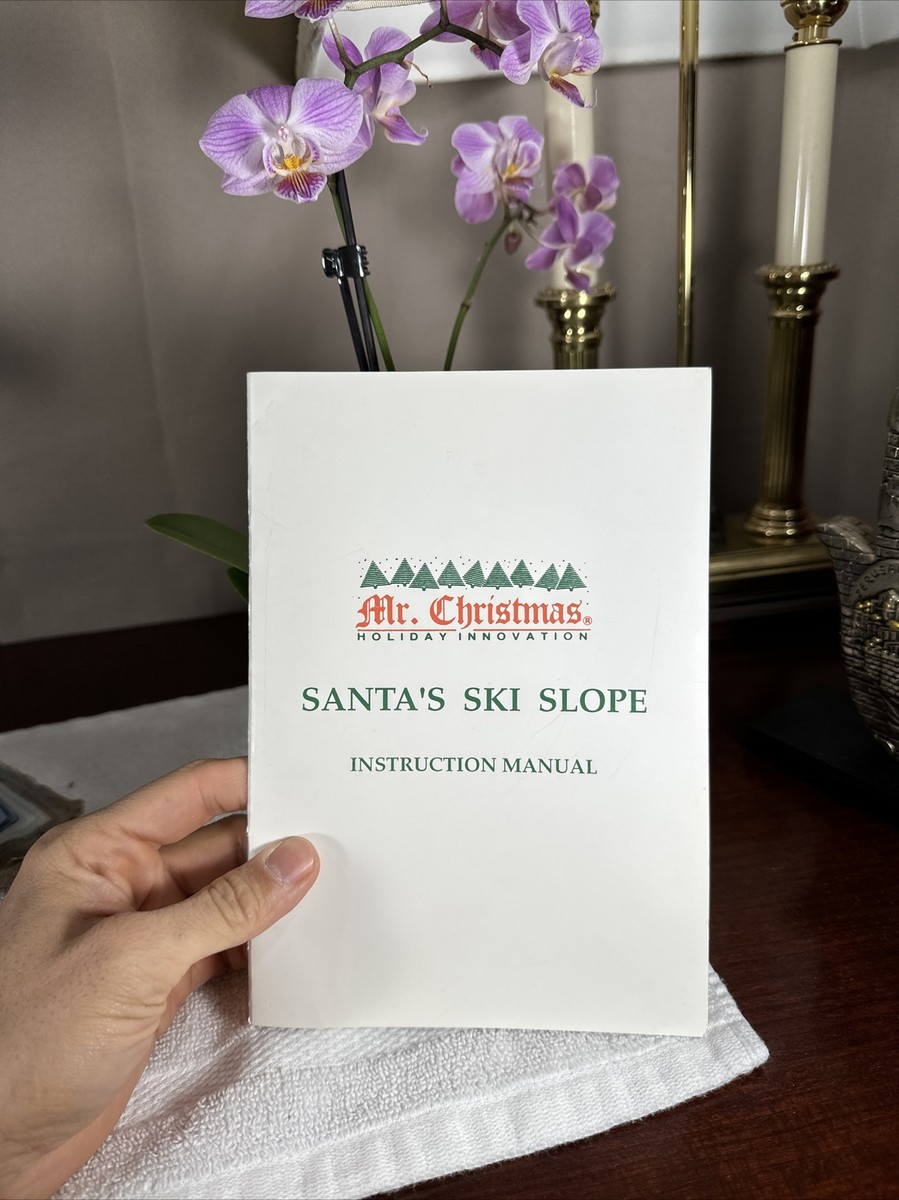 Santa's Ski Slope Instruction Manual Mr. Christmas 1992 OEM