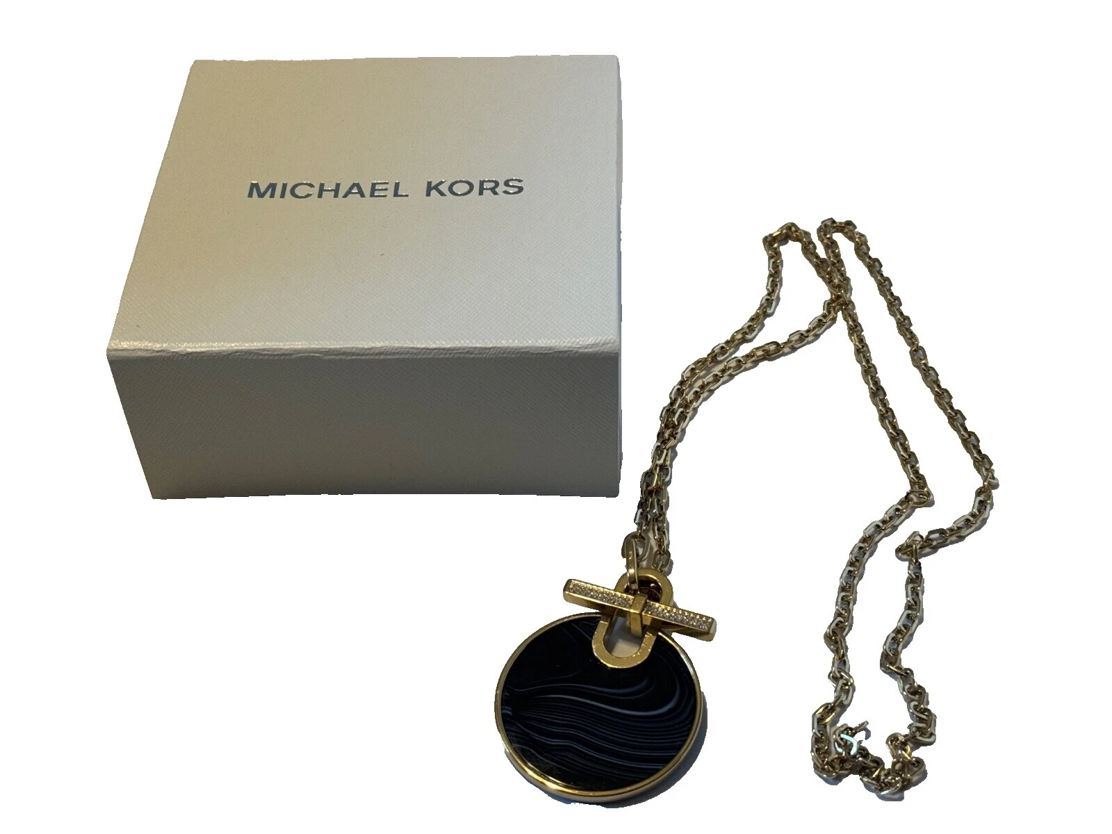 Michael Kors модная бижутерия из нержавеющей стали агат камень