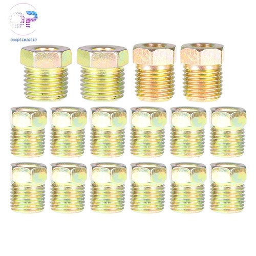 1/4 OD 25ft Coil Roll & 16 Tube Nut Fittings Brake Line Tubing Kit Free shipping - Picture 5 of 6
