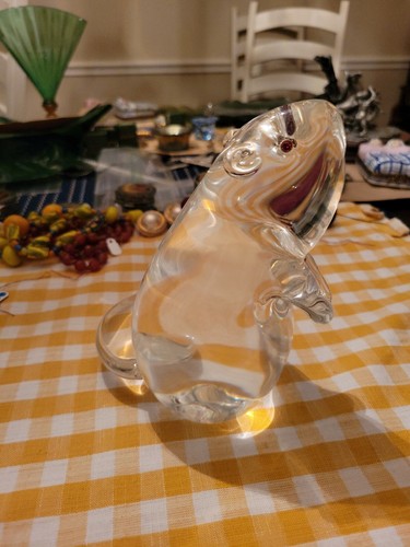 Vintage Steuben Glass Large Beaver Figurine - Picture 3 of 10