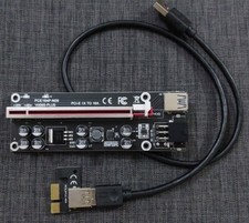 PCI-E 1x to 16x Powered USB3.0 GPU Riser Extender Adapter Card