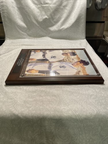 Joe DiMaggio signiertes handsigniertes 8 x 10 Foto auf einer Holzplakette New York Yankees - Bild 10 von 13