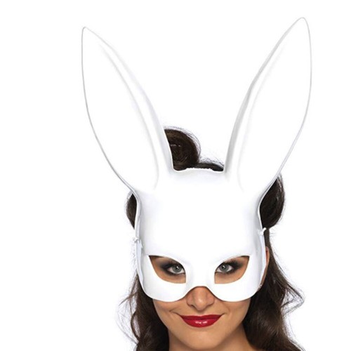 Party Unisex Bunny Ears Face Mask Easter Accessory Rabbit - Picture 4 of 9