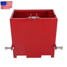 Ballast Box 3 Point Category 1 Tractor Loader 2" Hitches Quick Tach Attachment