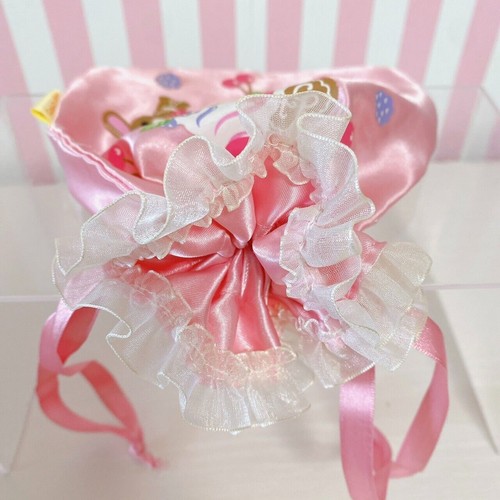 Sanrio Zuckerhasen Kordelzugbeutel Rosa Parfait Süßigkeiten Obst Konditor Japan - Bild 19 von 24