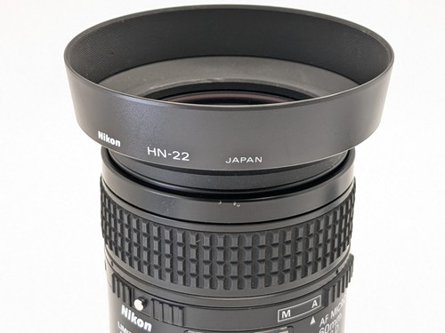 [N MINT w/ HN-22 Hood] Nikon AF Macro NIkkor 60mm F/2.8 D Portrait from Japan - Afbeelding 12 van 16