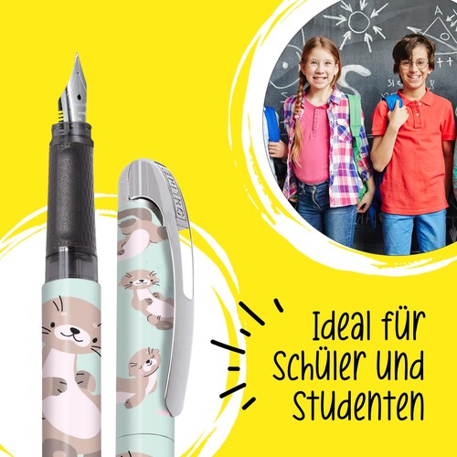 Füller College Otter mit M-Feder I Füller Grundschule mit coolem Tier-Design ... - 第 4/6 張圖片