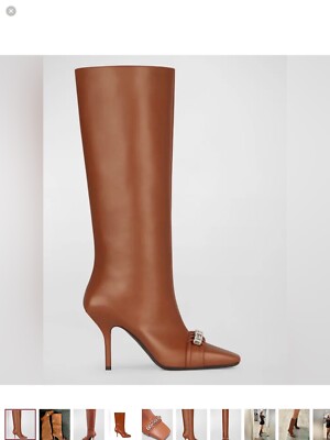 Givenchy (NWT Woven G Chain Calfskin Tall Boots