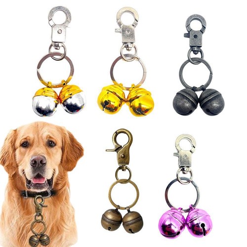 Extra laute Katze & Hund Glocken Messing Glocke für Haustiere Halsband Anhänger Vintage Charm A3T7