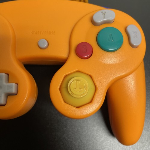 Non OEM Orange GameCube Controller 3rd Party GC/Wii wired remote tested works - Picture 4 of 5