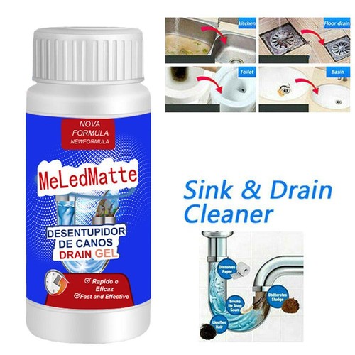 Powerful Pipe Dredging Agent Meledmatte Sinks Drain Pipe Dredge Agent Powder US - Picture 2 of 12