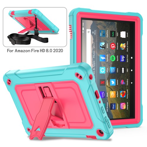 Case For Amazon Kindle Fire HD 8 /HD 8 Plus 2020 Contrast Color Heavy Duty Cover - Picture 20 of 72