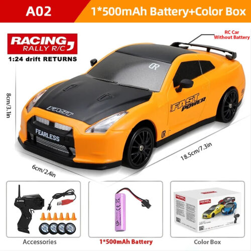 4WD RC Drift Car 1/24 Remote Control GTR Model AE86 Car 2.4G Mini RC Racing Car - Picture 12 of 31