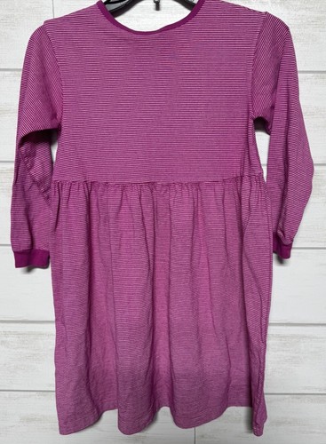 Fresh Produce Girls Long Sleeve Dress Size Youth XL Striped Jersey Pink - Picture 4 of 6