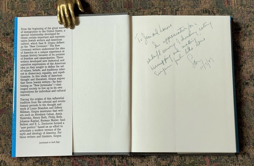 THE NEW COVENANT, Jewish Writers & the American Idea, SIGNED, Sam Girgus, Author - Picture 3 of 9