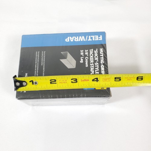 10,000 Felt -Wrap SHCR 3/8" Crown x 3/8" Leg Tracker Staples Electro Galvanized - Picture 3 of 10