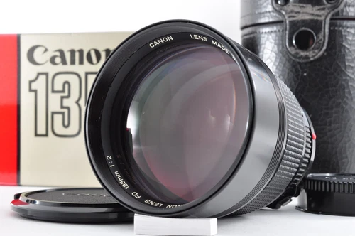 Canon New FD NFD 135mm f/2 Telephoto MF Prime Lens From JAPAN [Exc+5 w/Box]